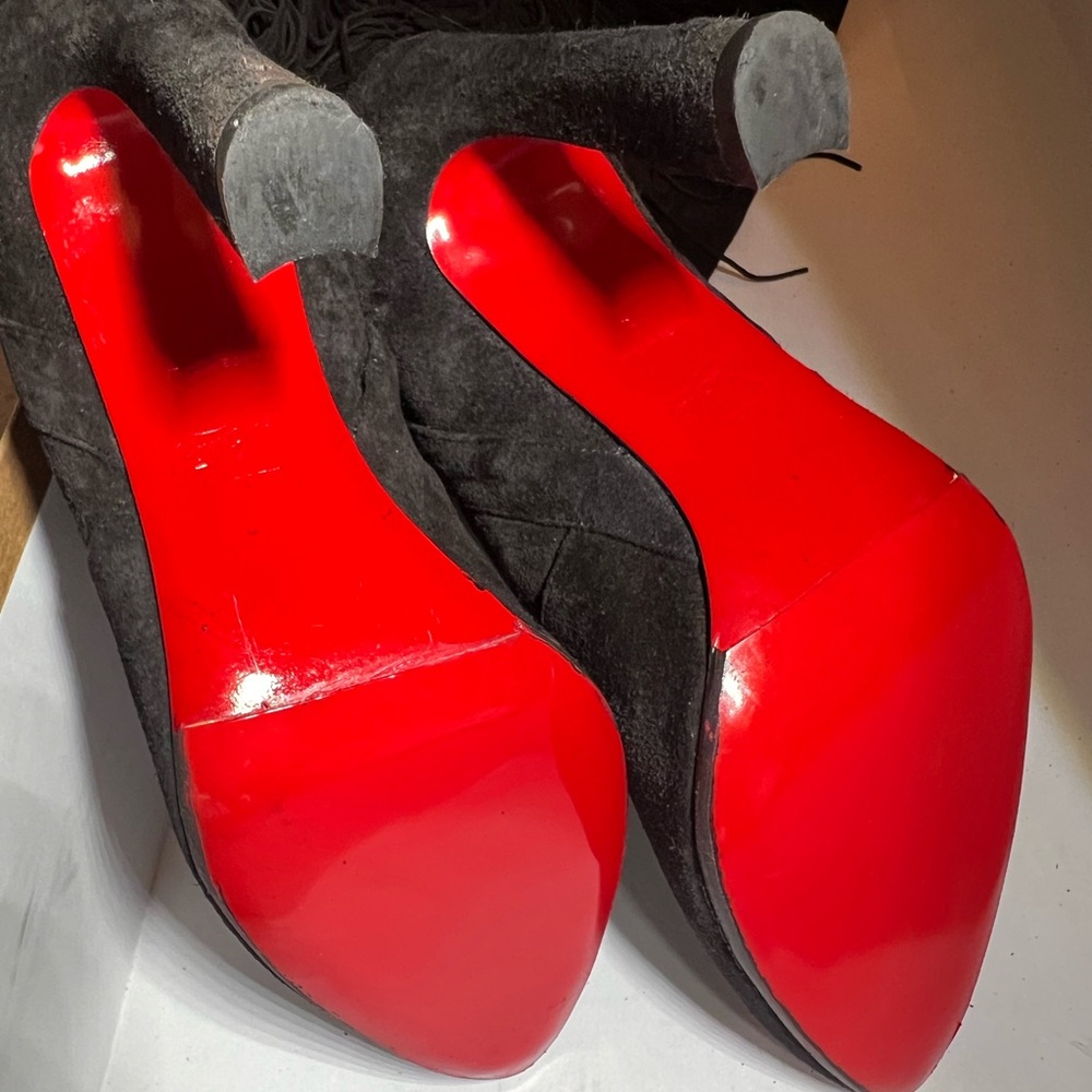 Christian Louboutin Black Heels with Red Soles